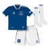 Billiga Everton Ashley Young #18 Barnkläder Hemma fotbollskläder till baby 2023-24 Kortärmad (+ Korta byxor)